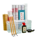 Calligraphy starter kit for beginners: wolf & mixed hair brush set with water writing cloth, ink, and paper - perfect for kids and elementary school students