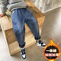 Boys' spring/autumn jeans - new  collection - kids' pants - mid-to-large size - loose fit - korean style - trendy