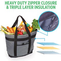 insulated cooler bag, oxford cloth outdoor camping ice pack, portable tote, large capacity waterproof picnic bag