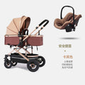 Rich silver tube rubber wheel [khaki] cart + basket