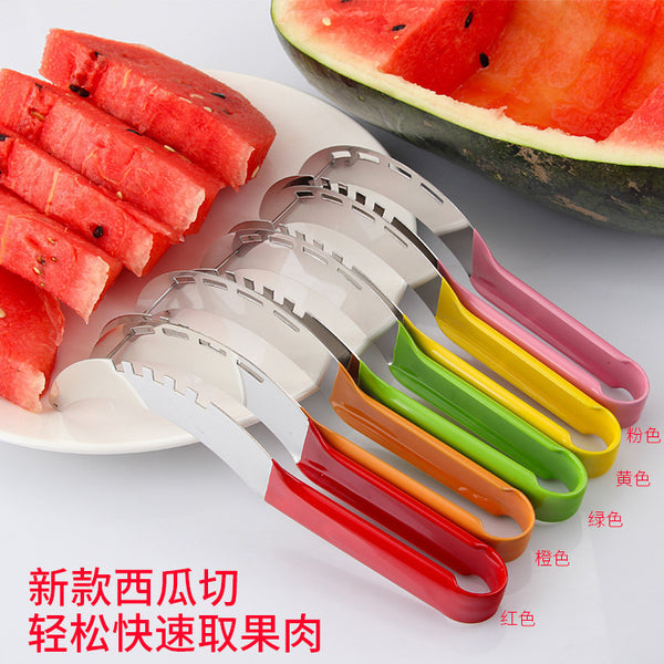 Household watermelon cutter Multifunctional slicer Cantaloupe fruit knife splitter Stainless steel watermelon knife