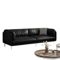 Leather sofa living room italian normcore office reception retro straight row small apartment plaid leisure double three person sofa