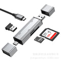 wireless 2.0 & 3.0 2-in-1 card reader - sd/tf card converter with usb and type-c ports