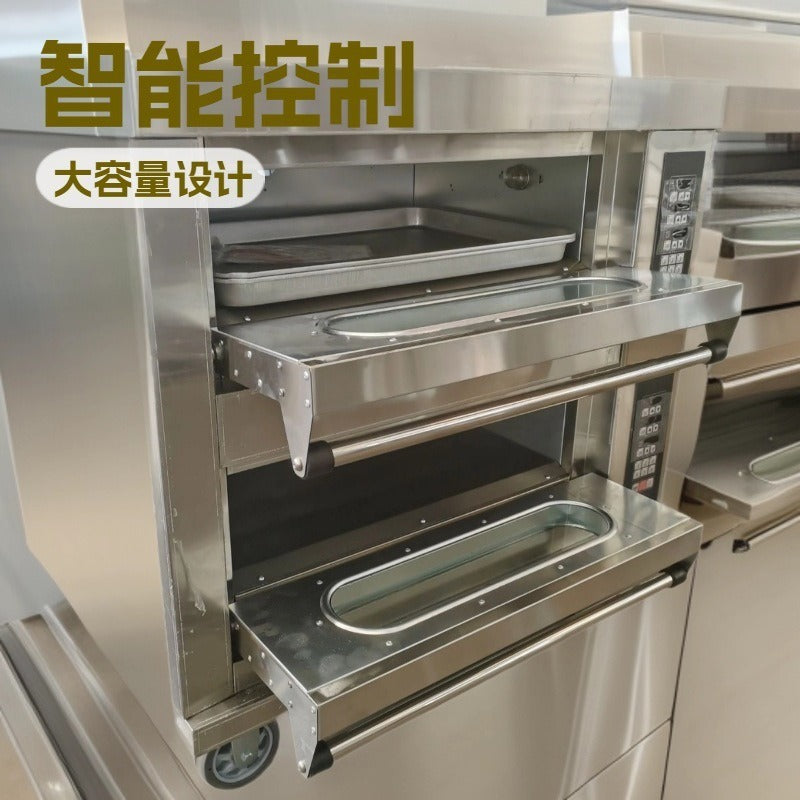 Electric oven, commercial stall, large capacity, one floor, two floors, baking, large bread, pizza, cake, gas oven