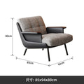 Italian light luxury single sofa chair retro wabi-sabi style designer casual sofa for homeb&b hotel negotiation chair