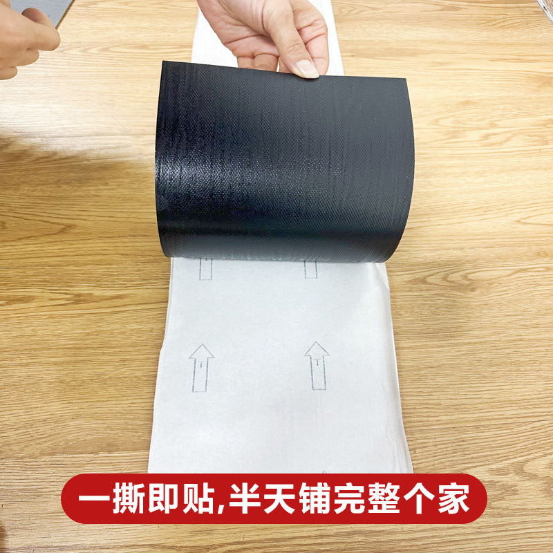 Self-adhesive wood grain flooring, pvc floor tiles, floor renovation, home and office use, thickened, wear-resistant, waterproof floor adhesive