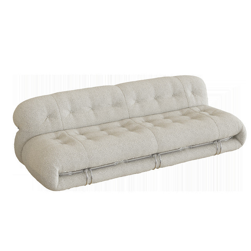 Sofa wabi-sabi style creative lazy sofa for home living room cashmere steel teeth bedroom hippopotamus single sofa chair