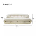 Li scandinavian designer hippo sofa retroaccessible luxury casual lazy cashmere casual single sofa chair solid wood