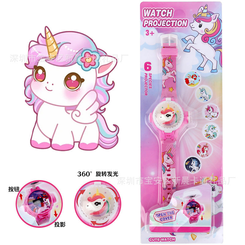 2025 new children's light-up spinning top watch - flashing creative rotating top watch - kindergarten small gift toy