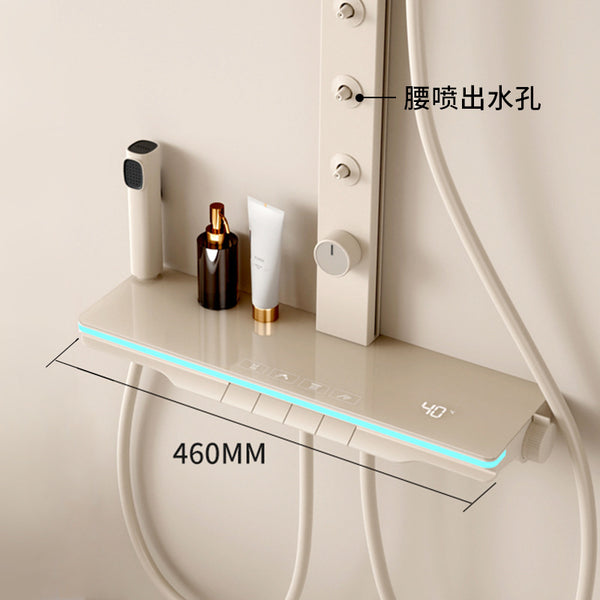 Toilet skin beauty filter pressurized rain shower set thermostatic shower cream wind white bathroom nozzle household