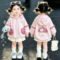girls' outerwear: new spring/autumn collection - kids' hooded fashion top, stylish and lightweight baby clothes