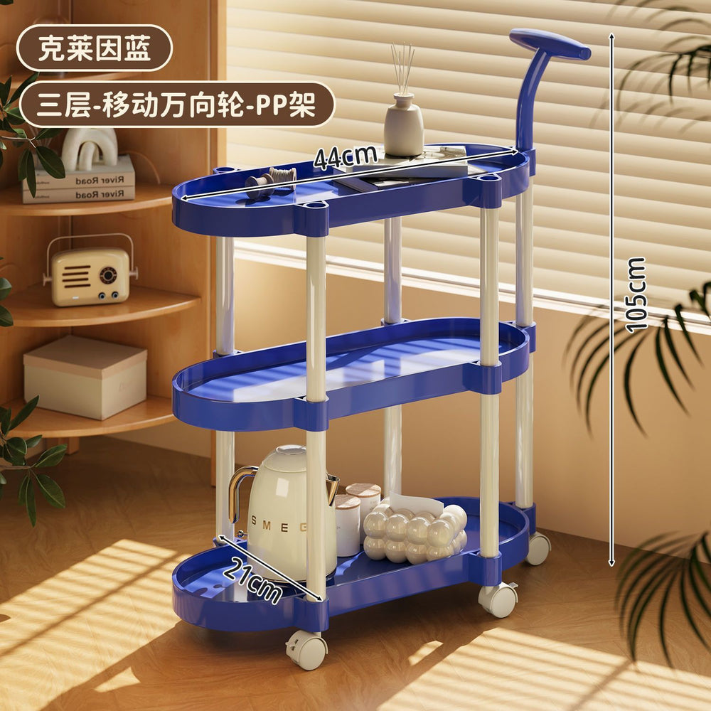 Mobile kitchen cart, simple side table, household living room side table, corner table, bathroom shelf, small trolley