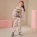 Kids' hoodie set, cross-border hot seller, 3d digital print trendy girls' fashion hooded outfit