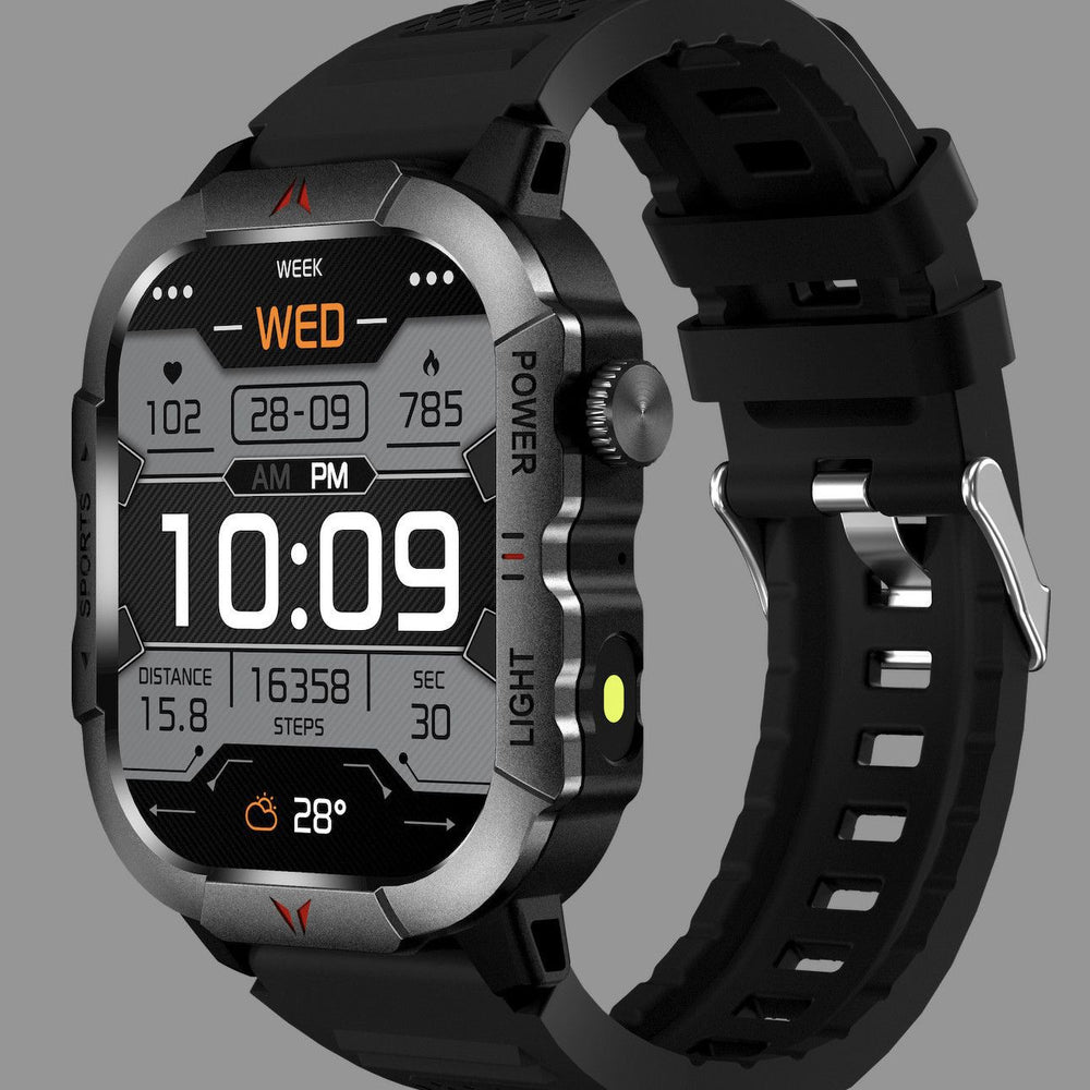 outdoor sports 3atm waterproof c28 smart bracelet watch 2.02inch - flagship edition with bluetooth calling and heart rate monitoring