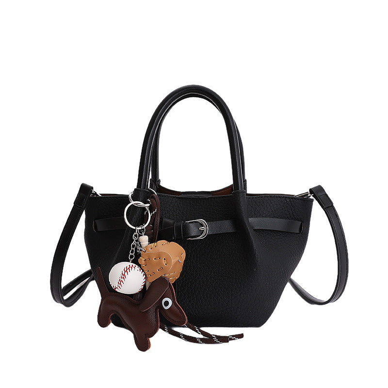 Large capacity retro texture satchel bag women's easiest for matchwork clothing shoulder bag large capacity work easiest for matchcrossbody bag
