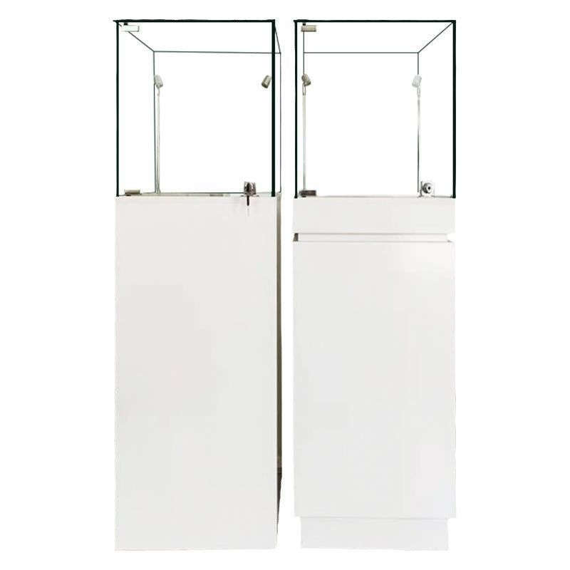 Jewelry Exhibition Counter Museum Glass Display Cabinet Jade Cultural Relics Display Stand Commercial Sample Display Cabinet