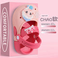 new children's slippers - girls' summer closed-toe sandals - cute cartoon anti-slip slides for girls, ages 3-6