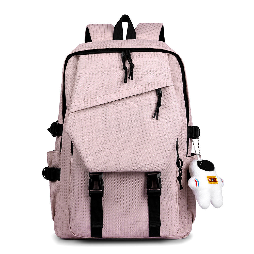 Cross-border fashion simple couple backpack leisure travel backpack large capacity trend junior high school student schoolbag