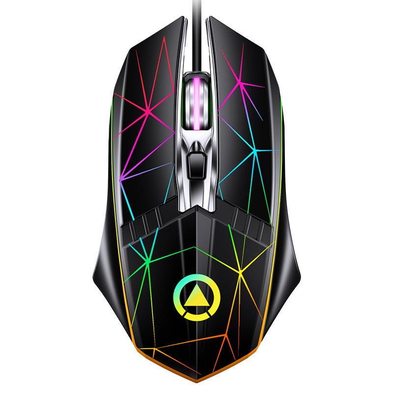 Silver sculpt g11 wired metal scroll wheel 4-button illuminated mouse - gaming usb computer accessories - amazon cross-border wholesale