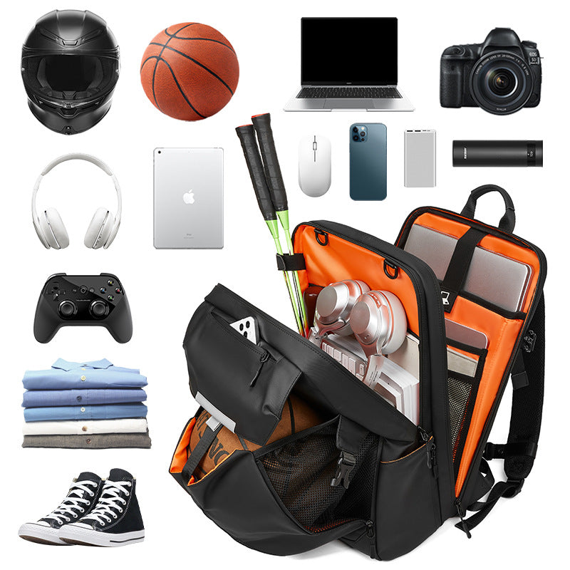 Basketball backpack large capacity multi-functional dry and wet separation leisure travel bag athlete anti-splashing training backpack