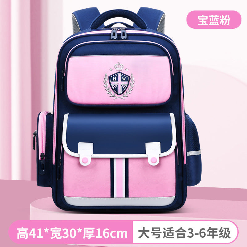 New arrival waist and spine protection to reduce the burden of primary school bags for men and women, 3 to 6 grade kids backpacks, large capacity abrasion resistant