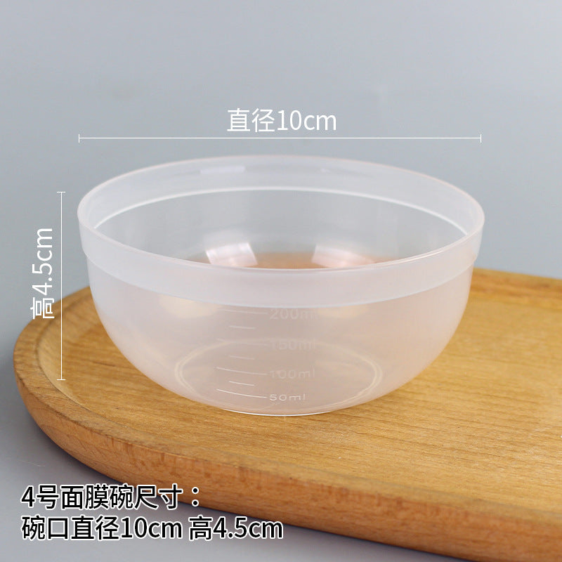 Beauty bowl spa mask mixing tool plastic mask bowl wholesale set - flat rim bowl