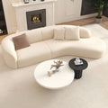 French cream style casual sofa designer cashmere living room lazy sofa chair hotel b&b hotel coffee table