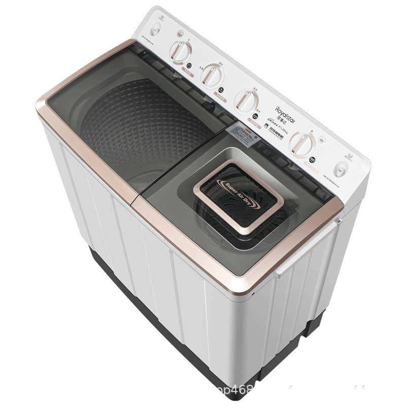 【dual copper motor】royalstar 15kg semi-automatic washing machine, double tub steel drum, large capacity for home and commercial use, 15kg