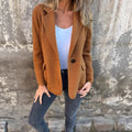 fashion cross-border coat fall and winter new arrival women's casualwoolen lapel button flap pocket pantsoutwear