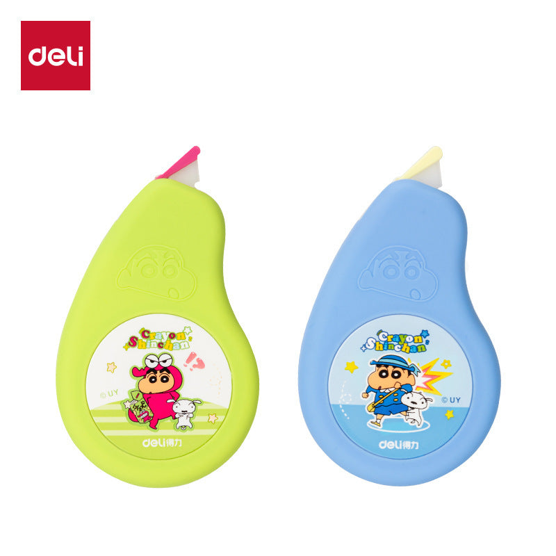 Deli LB101 correction tape Crayon Xiaoxin series cartoon correction tape Silicone shell Wear-resistant 12m correction tape