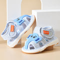 Baby cloth sandals for boys, summer, ages 0-1-2-3 years, infant anti-slip soft sole squeaky shoes, girls' first walker shoes, baby shoes