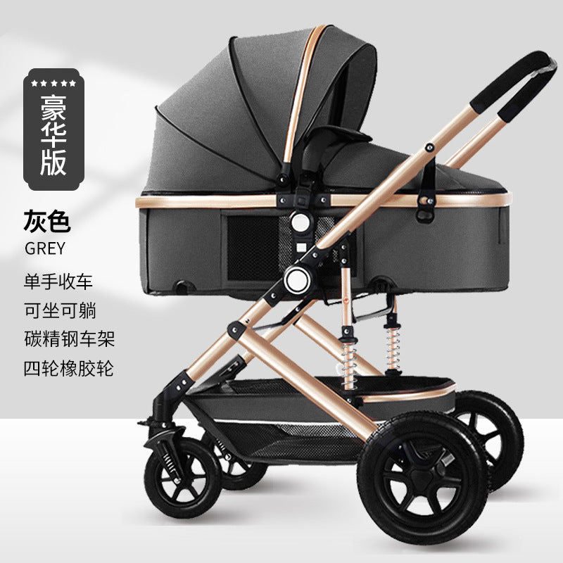 Lightweight two-way stroller - convertible pushchair for babies and toddlers - perfect for lounging and walking - baby carriage - must-have for parents