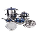 Factory direct cookware set - available in 30-piece and 50-piece options - stainless steel kitchen utensils, includes stockpots, woks, and frying pans - cross-border e-commerce ready