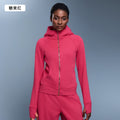 Autumn winter yoga outwearlong sleeves silmslimming looksweatshirtjacketfleece-lined zipper cardigantopsd25132