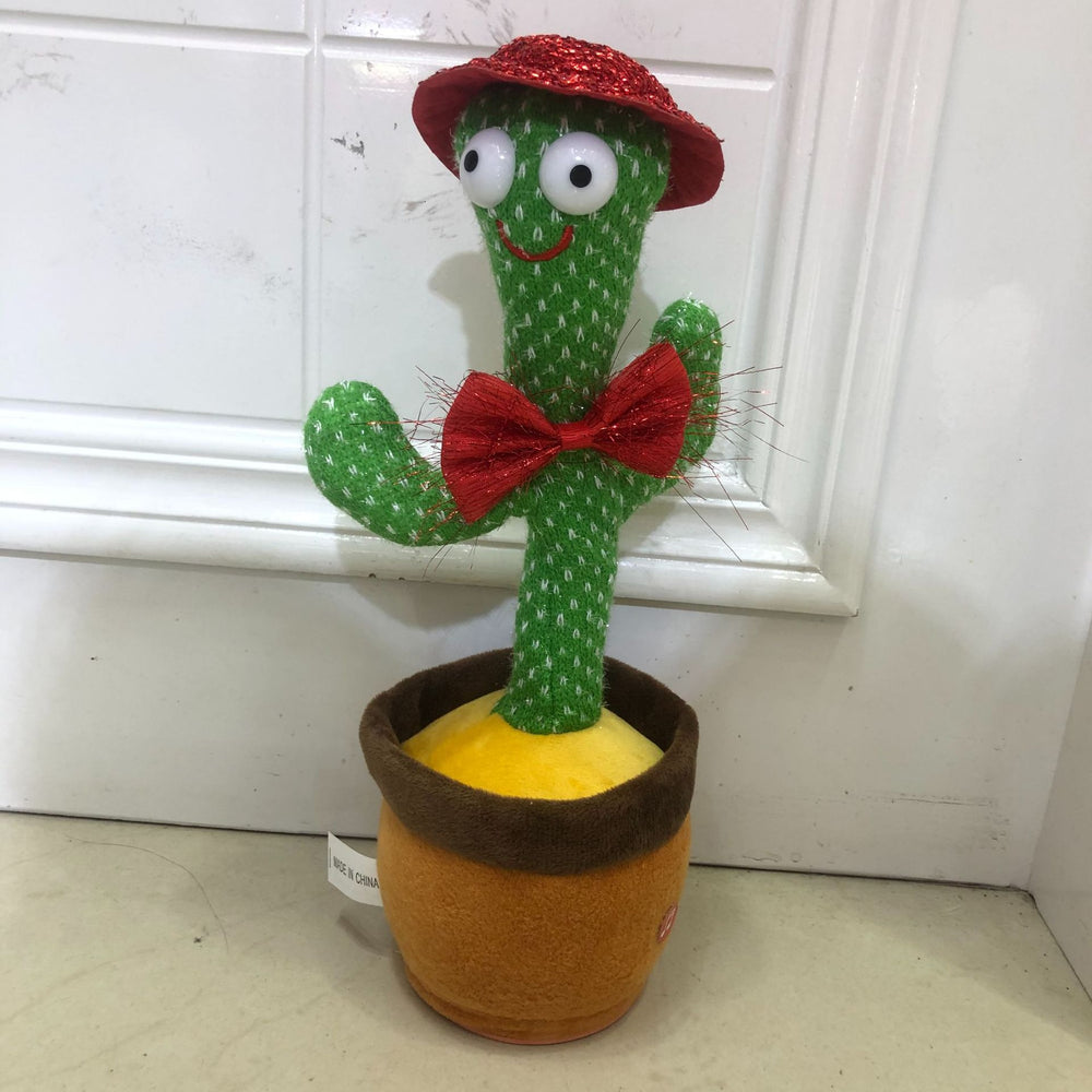 Tiktok viral light-up dancing cactus plush toy - sings, learns to talk, and repeats - wholesale for kids