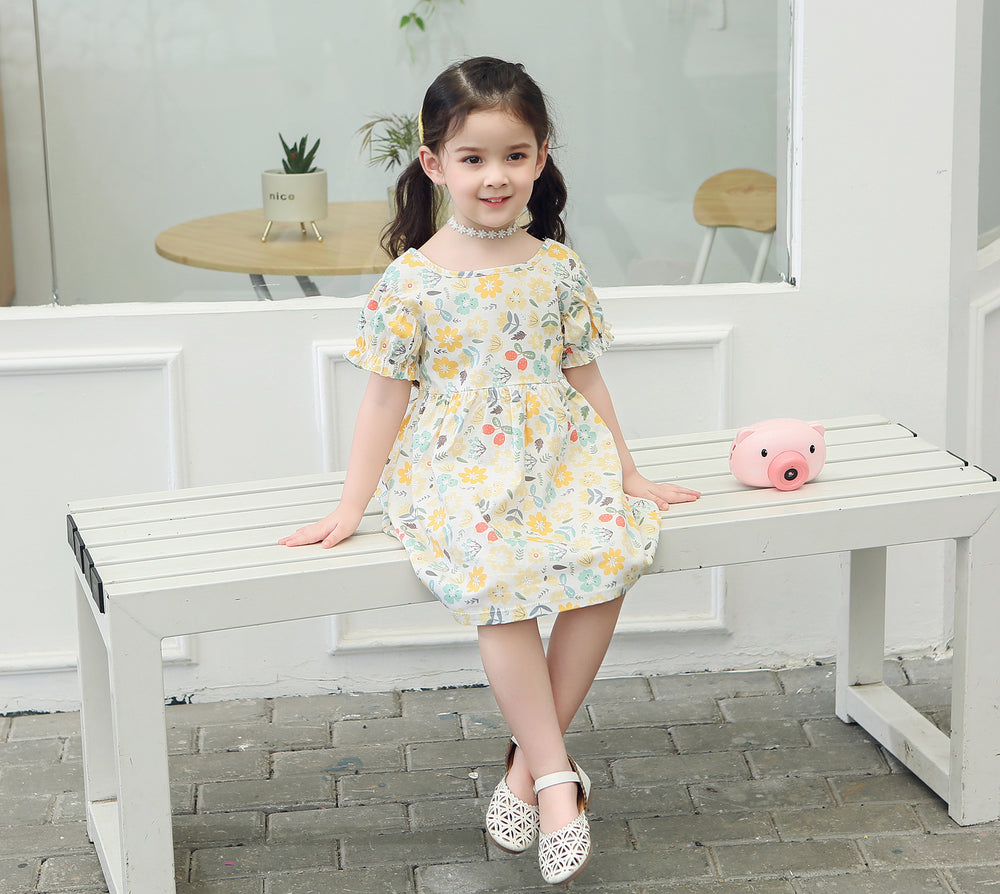 Girls' dress -  summer korean style princess dress - baby girl's clothing - wholesale/street vendor - children's dress
