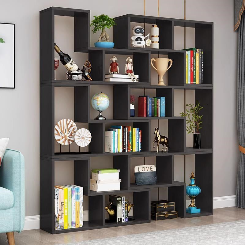 Free shipping casual combination bookshelf bookcase creative corner bedroom floor-standing simple storage rack partition display rack entrance