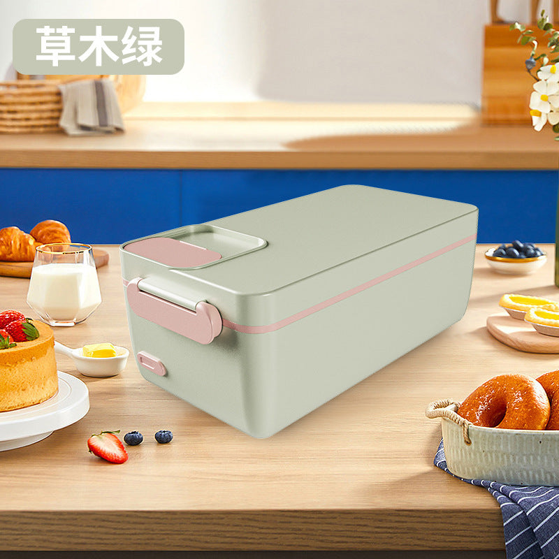 Heated lunch box - quick & convenient for busy professionals - electric lunch box - 304 stainless steel - rechargeable