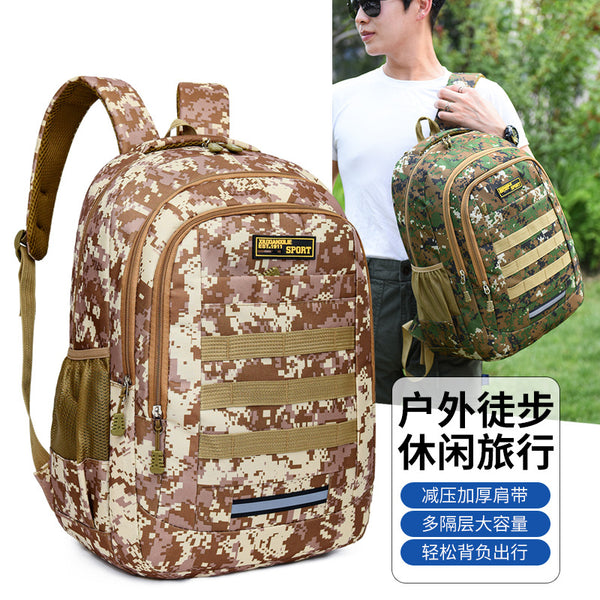 Camouflage bag backpack  tactical backpack wholesale camouflage backpack large capacity backpack outdoor sports bag men