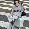 Girls' summer outfit set  new korean style chic lightweight two-piece set for older girls and children's casual sportswear