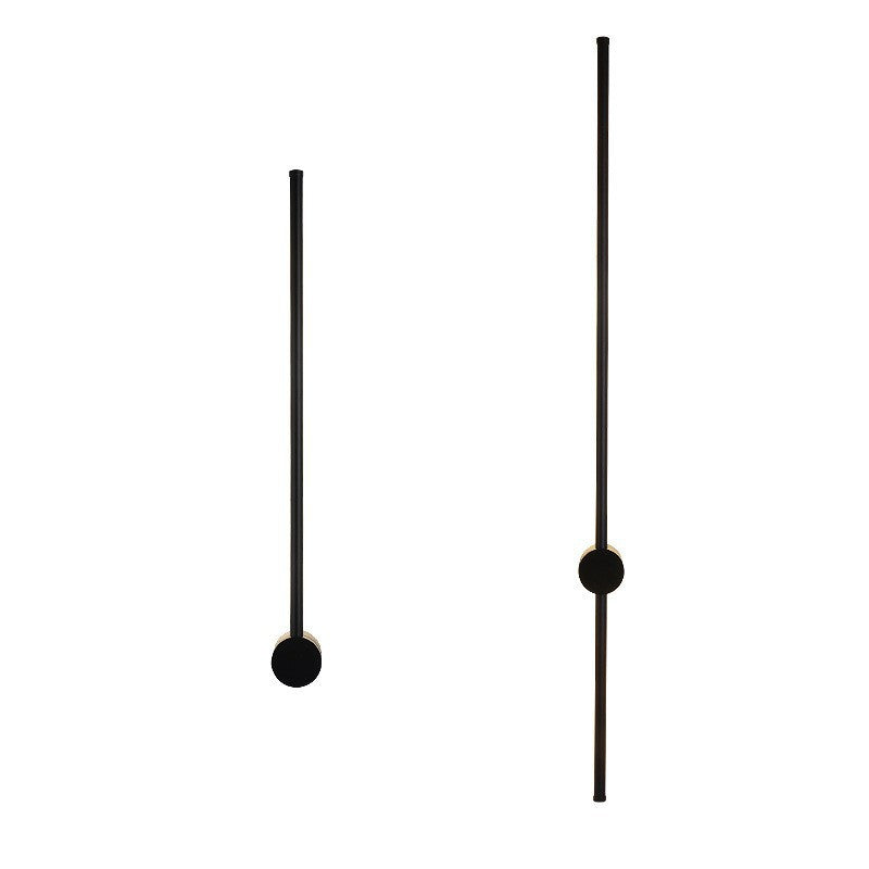 Minimalist light luxury linear wall sconce - bedroom bedside, living room background wall, simple nordic style for hallway, aisle, hotel, and restaurant lighting