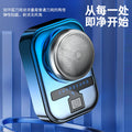 New electric mini shaver with illuminated display - portable, travel-friendly, and washable for men