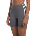 new striped high-waisted peach lift 3/4 leggings - color block breathable sports running yoga shorts for women