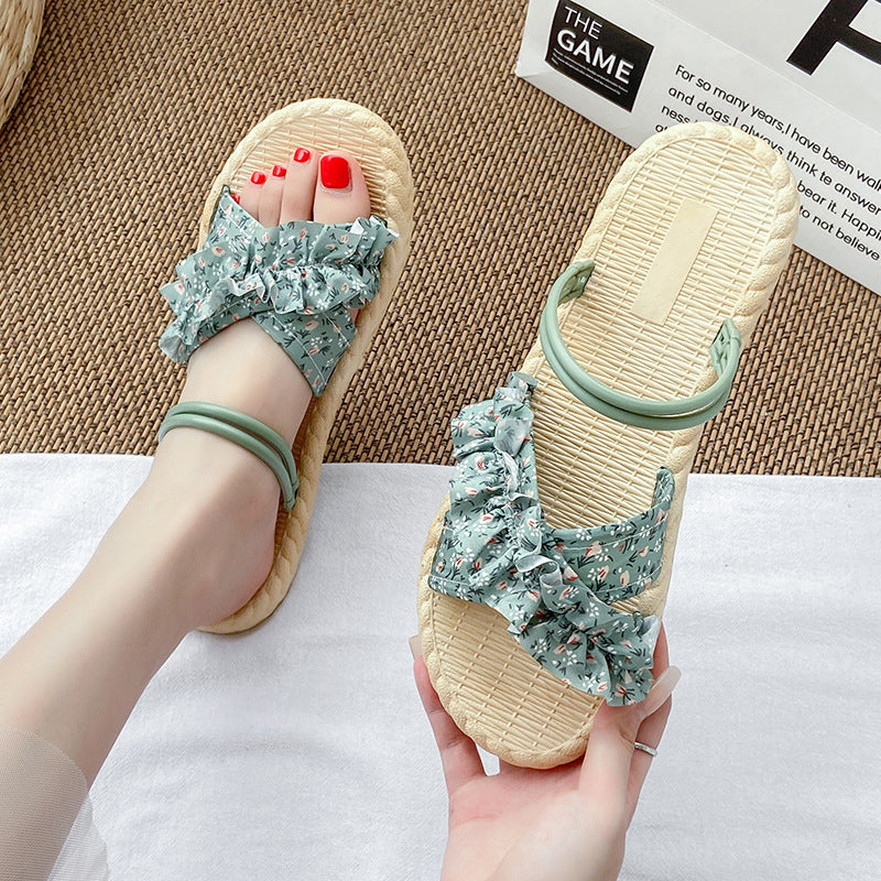 Best sellingflats sandals women's summer fashion fairy style with skirt new arrivalfrench beach two wear sandals