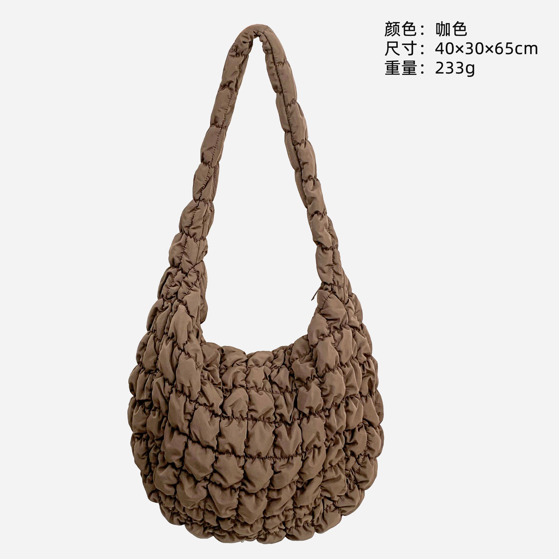 Cloud bag COS bag niche single shoulder satchel pleated bag women's large capacity work feeling shoulder bag soft bag commute