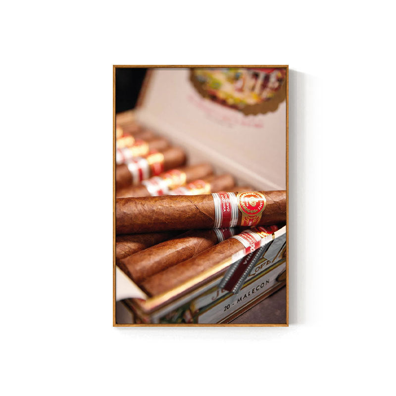 Cigar bar hanging painting American bar high-end club nightclub box wall decoration painting whiskey tobacco and alcohol shop mural