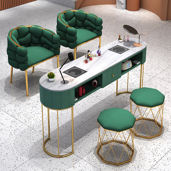 Nail table Economical nail salon table and chair set Japanese light luxury single and double table with its own vacuum cleaner