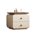 Bedside cabinet cream casualfor homemodern new bedroom leather storage bedside table installation normcore bedside table