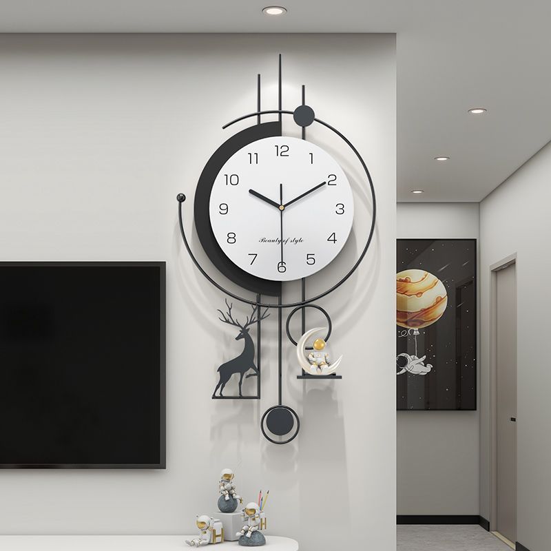 New modern creative clock - premium living room wall clock, home silent fashionable modern decor, large wall clock