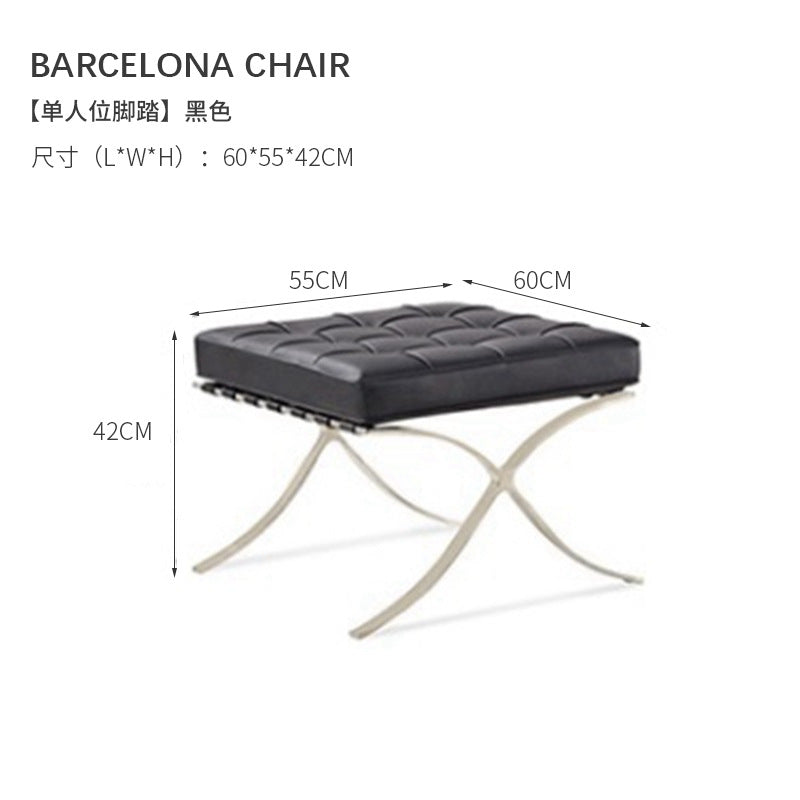 Light luxury single casual chair barcelona sofa chair designer normcore living room balcony lazy sofa chair stool